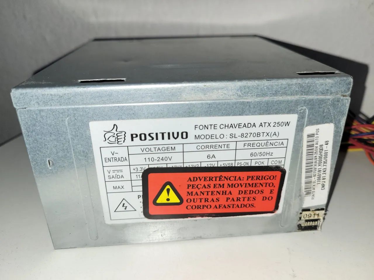 FONTE POSITIVO ATX 250W SL-8270BTX(A) - Foto 2