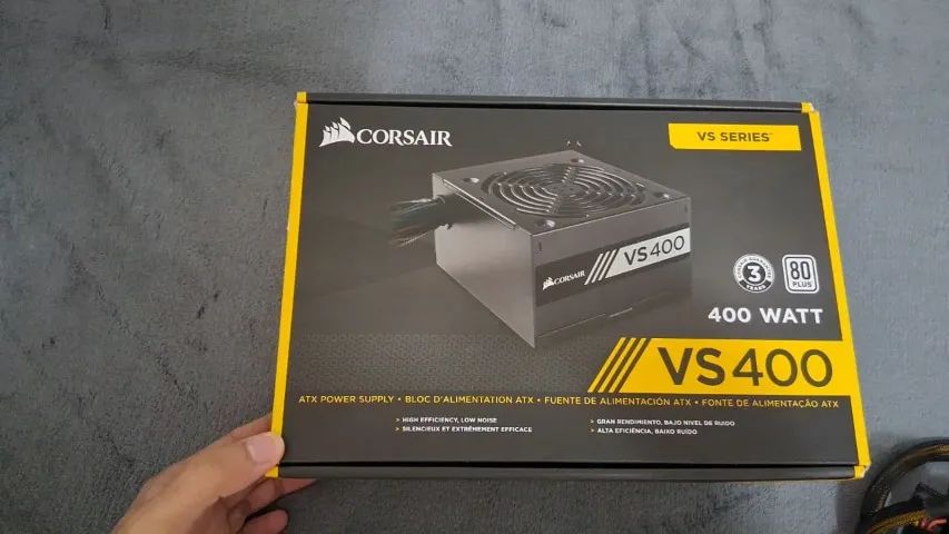 Fonte Corsair VS400 80 Plus White - Selo de Qualidade (Funcionando 100%)