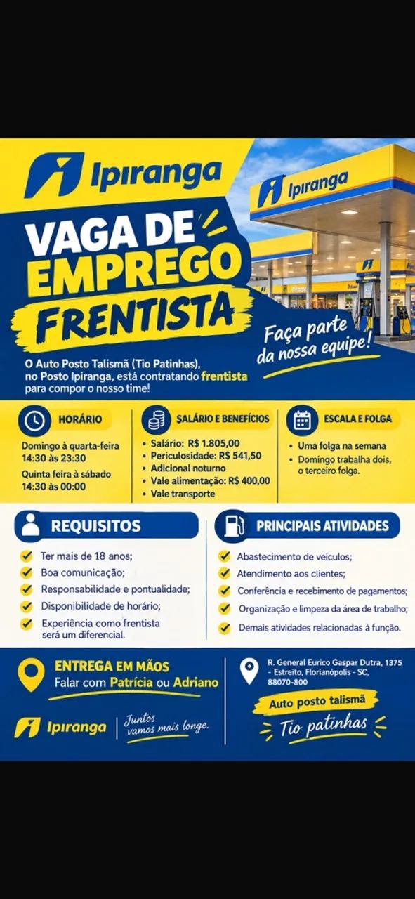 VAGA FRENTISTA
