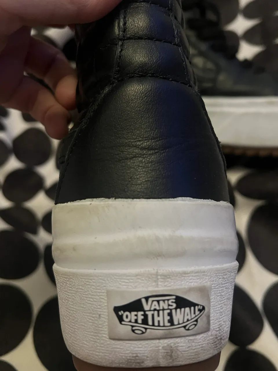 Tênis cano alto vans em couro  - Foto 5