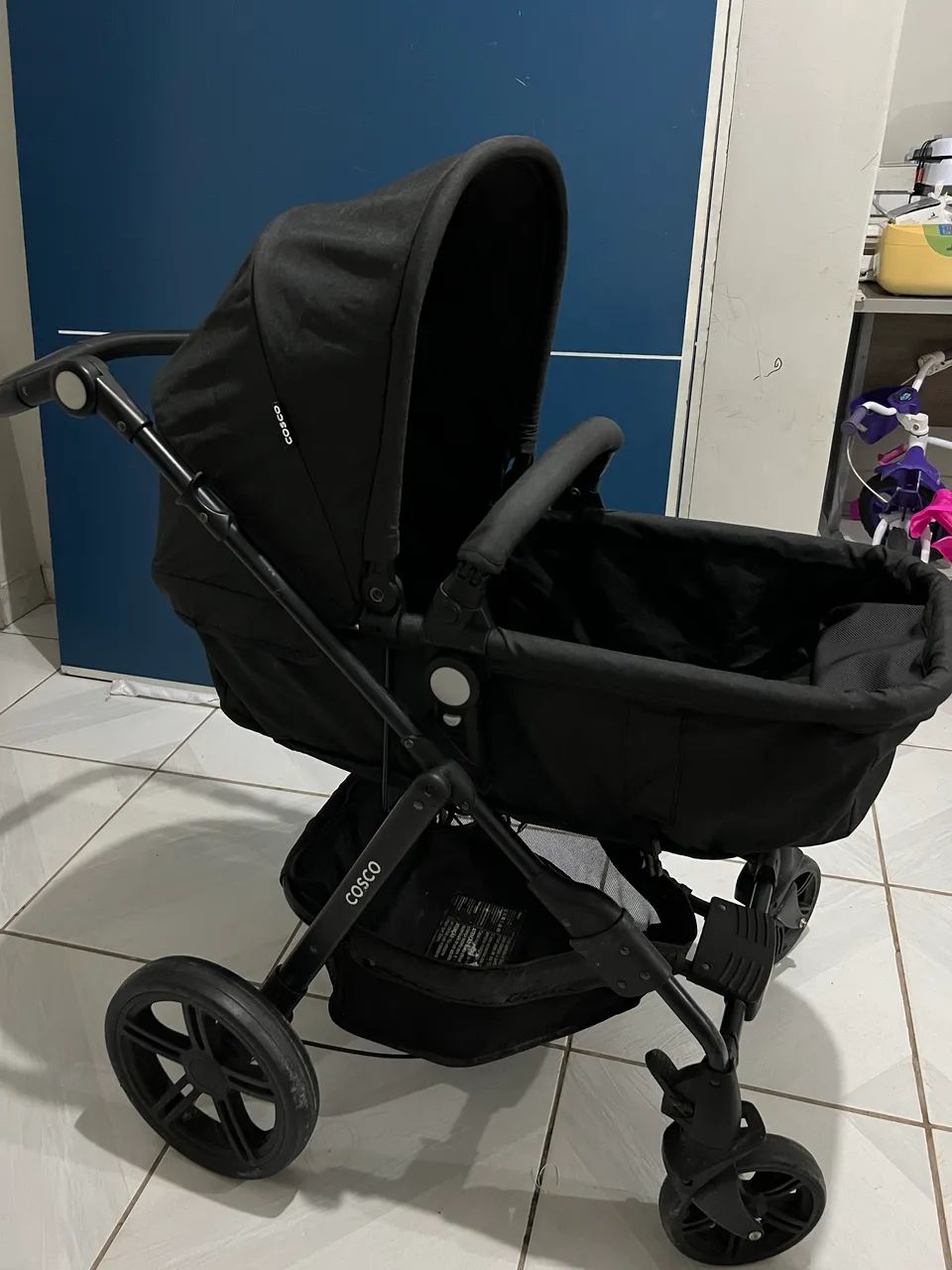 Kit Carrinho 3 itens ( carrinho + bebê conforto +base para carro)