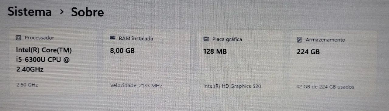 Notebook Dell Core i5 8Gb Ssd W11 Leia! - Foto 4