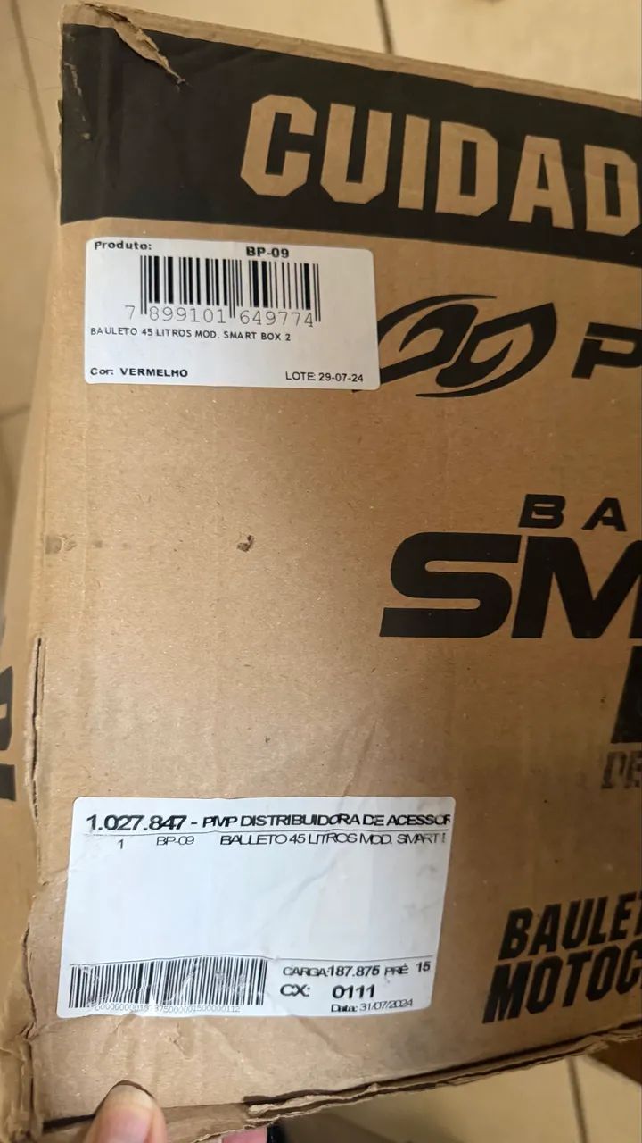 Baú de moto NOVO completo 45L - Foto 3