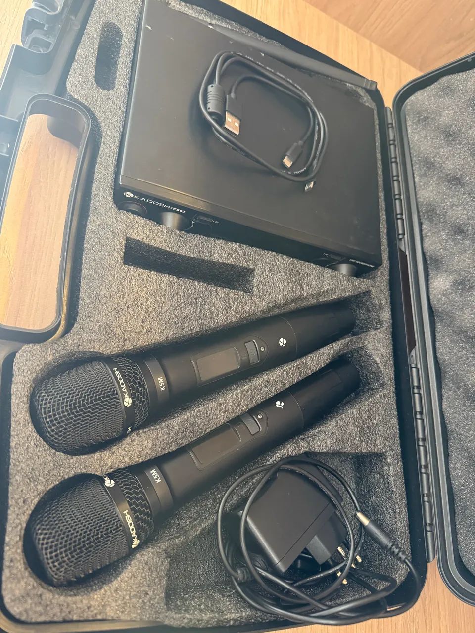 Microfone Sem Fio Duplo Kadosh K-502M - Excelente Estado - Foto 4