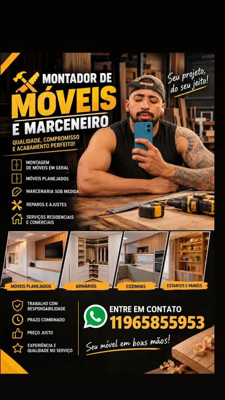 Montador de móveis/ marceneiro 