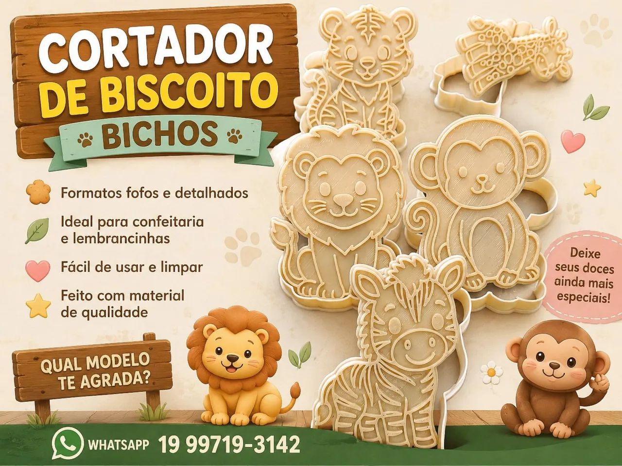 Cortadores de biscoito  - Foto 2
