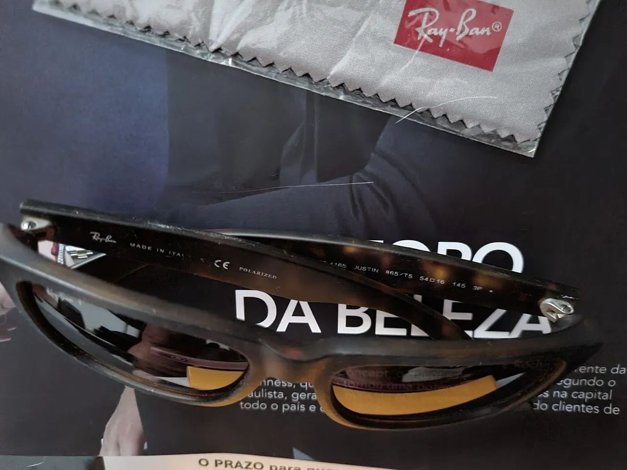 Óculos de sol Ray Ban original unissex  - Foto 2