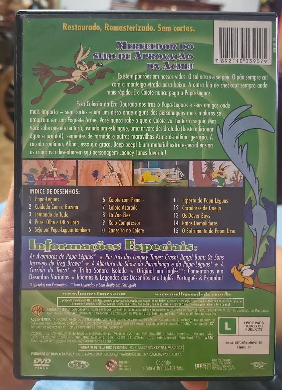 DVD Aventuras Com Papa-Léguas - Foto 2