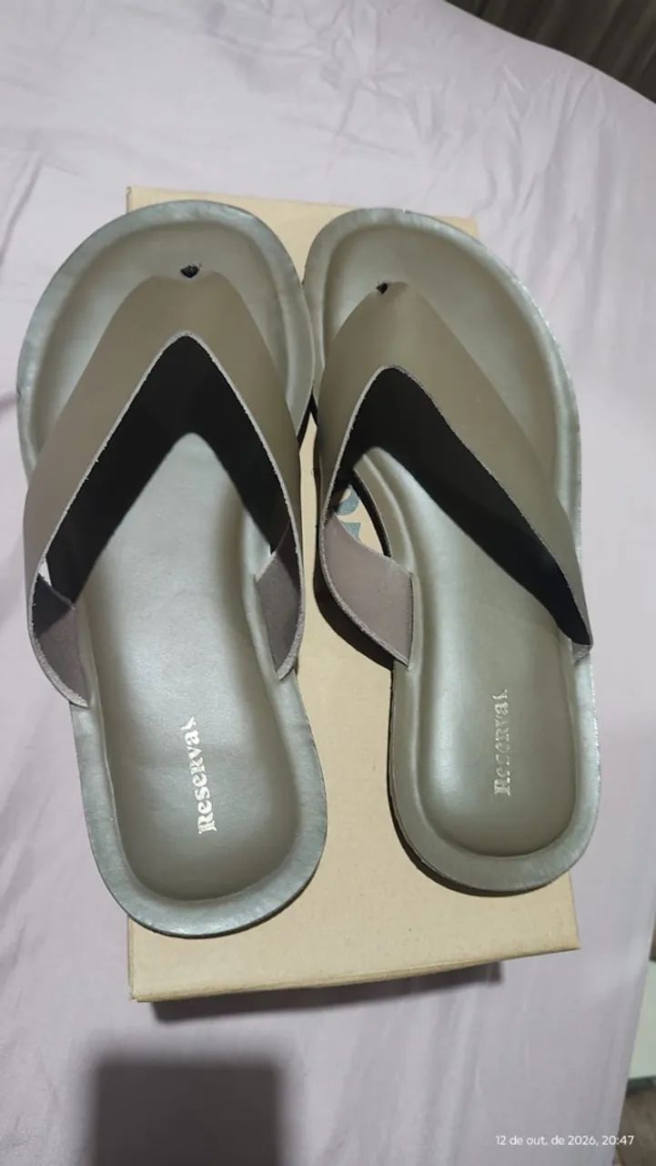 Chinelo Reserva em Couro.
