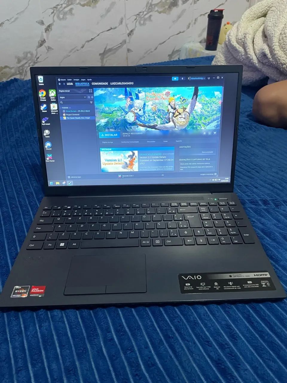 Notebook VAIO Ryzen 5 5500U 15.6 FHD  - Foto 2