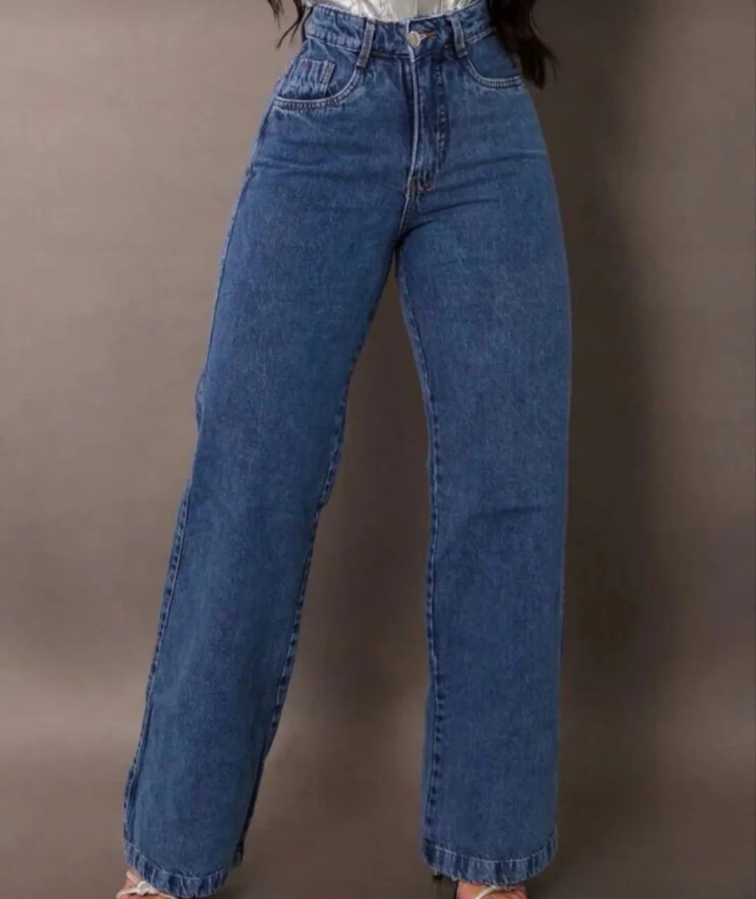 Calça Jeans Wide Leg Azul - Conforto e Estilo! - Foto 3