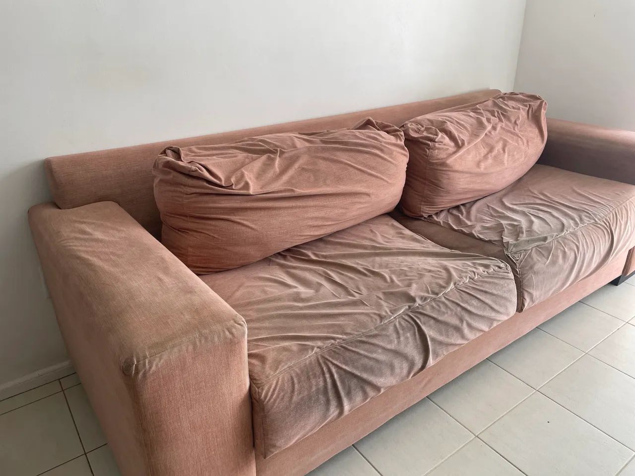 Sofa bege usado  - Foto 2
