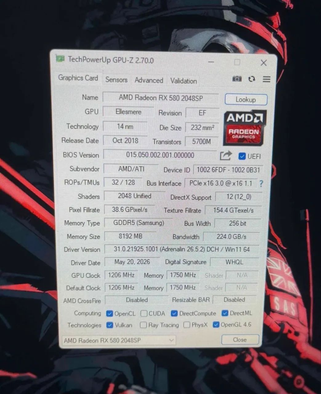 RX580 8gb - Foto 3