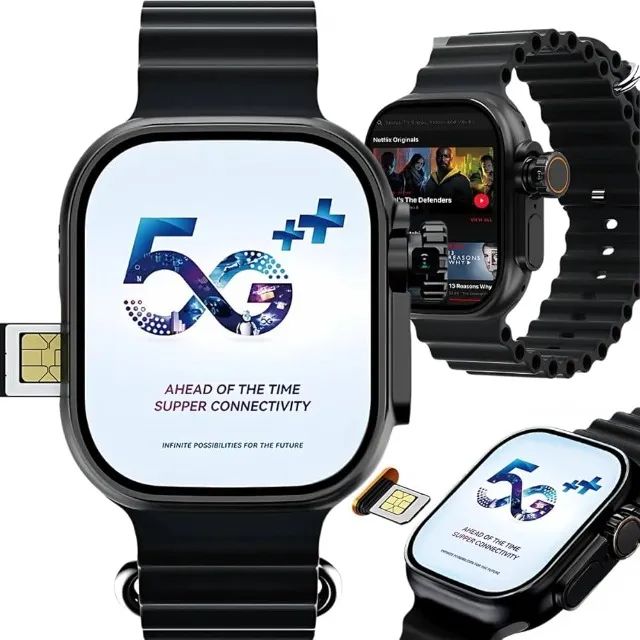 Smartwatch Ultra 3 AI 5G  100% Original Com Chip Android Câmera UM CELULAR NO SEU PULSO!!! - Foto 3