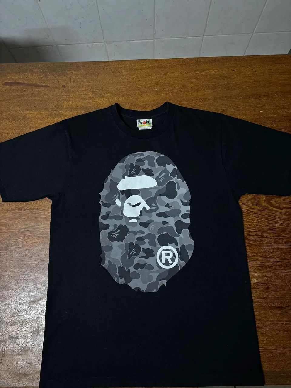Camiseta BAPE Reflective Camo Ape Head