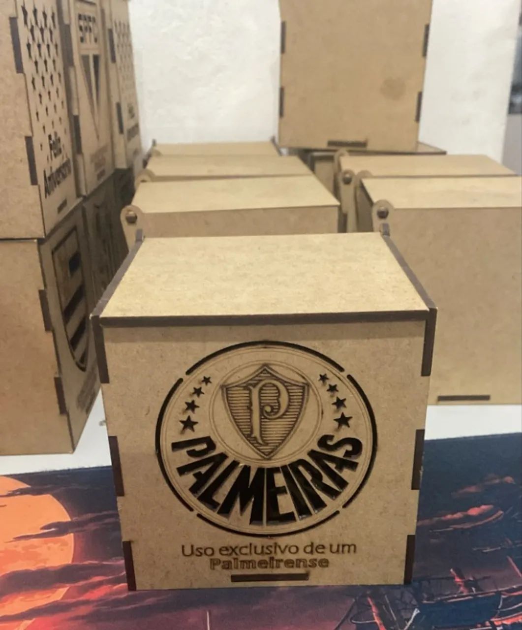 LOTE NOVO DE CAIXAS DE MDF TIME