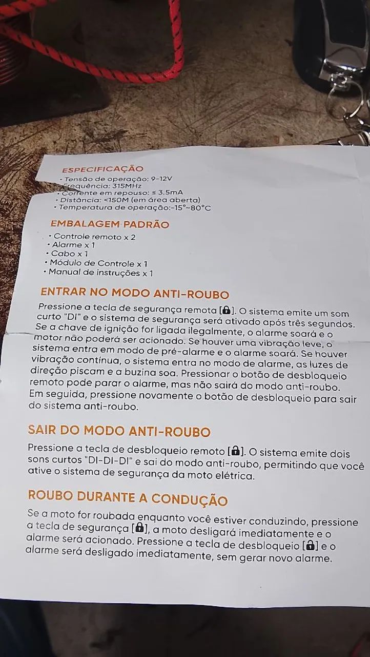 Alarme. Pra. Moto. E.  Carro - Foto 4