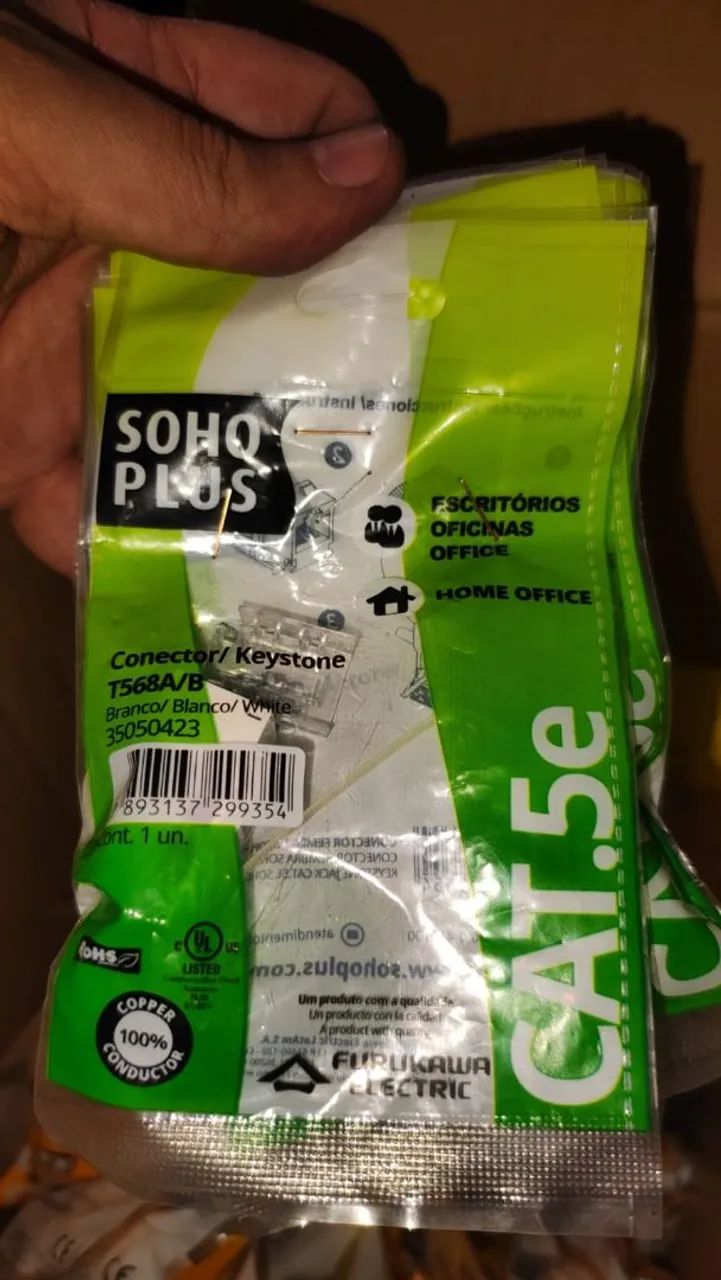 Kit 10 Keystones Furukawa CAT5e