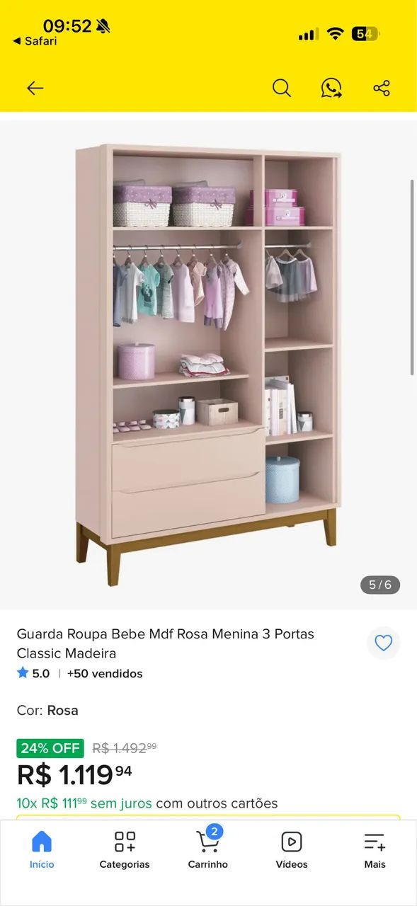 Guarda roupa infantil  - Foto 2