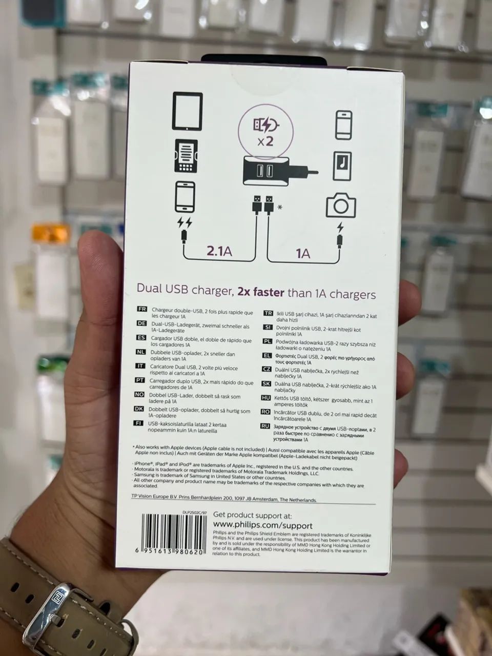 Carregador Original iPhone e Android Philips Tipo C  - Foto 3