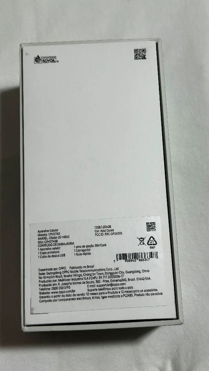 OPPO Reno 14F 256GB / 12GB RAM - Completo e com NF (Impecável) - Foto 2