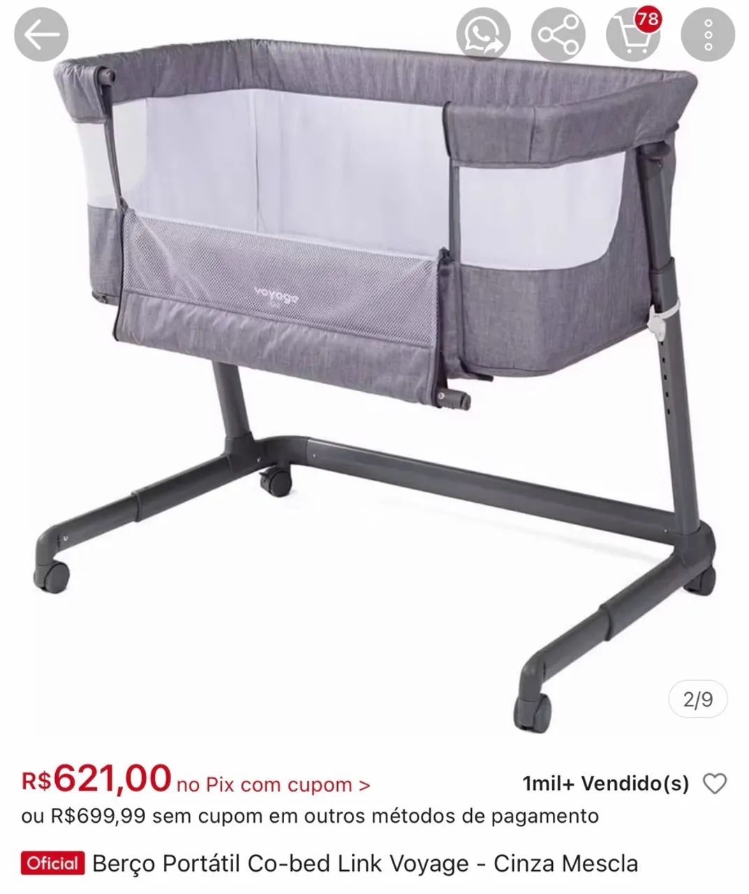 Berço portátil - Foto 2