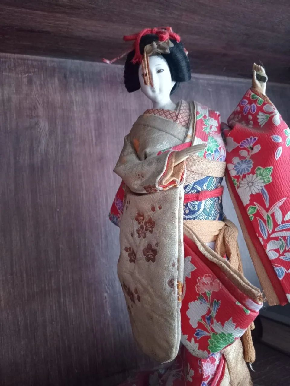 Boneca oriental decorativa estilo gueixa japonesa - Foto 3