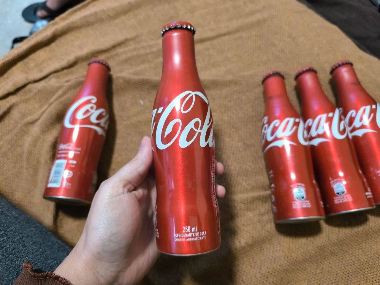 Garrafa antiga coca cola de alumínio  - Foto 2