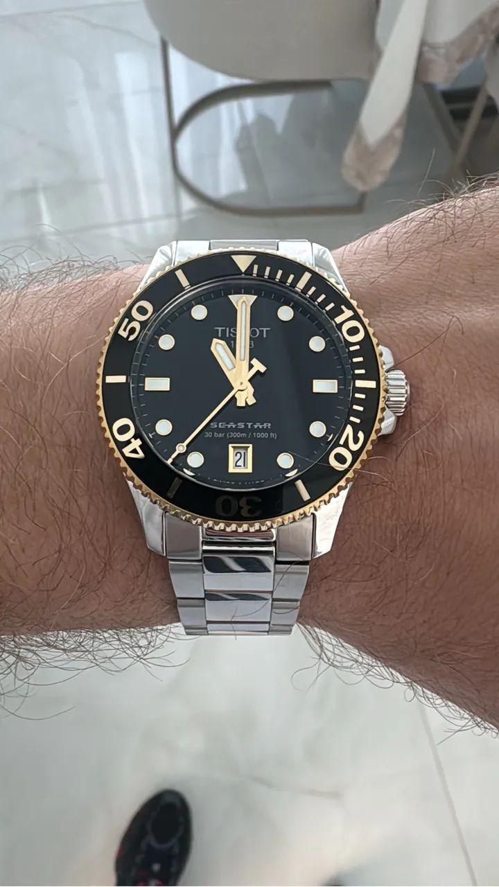 Relogio Tissot Seastar 1000 36mm original pouquíssimo uso - Foto 3