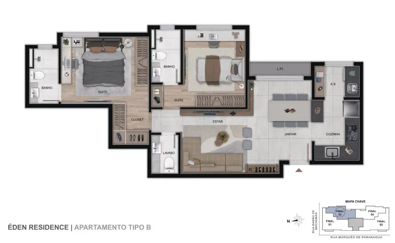 PLANTA 65m²