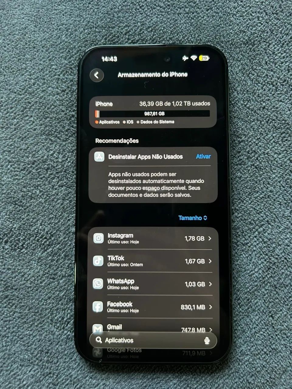 14 pro max 1TB 86% - Foto 3