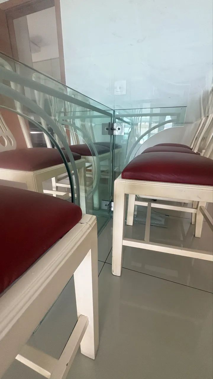 Vendo mesa de vidro - Foto 3