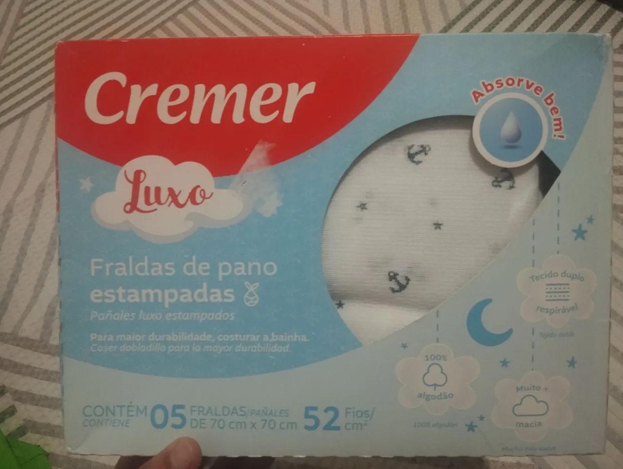 Fraldas de pano estampada bebê  - Foto 2