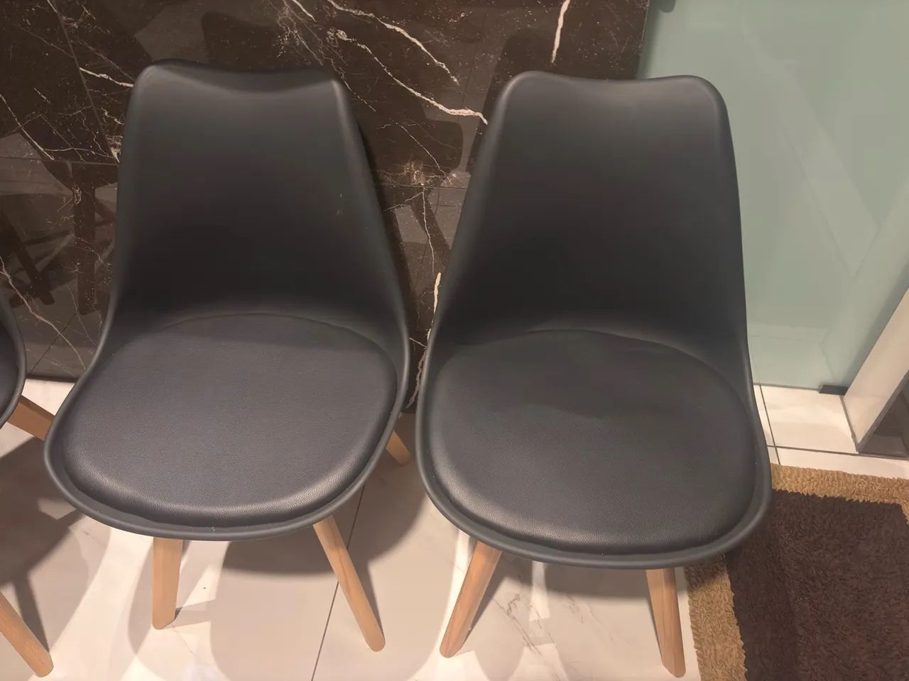 Cadeiras 4 unidades modelo com almofada  - Foto 4