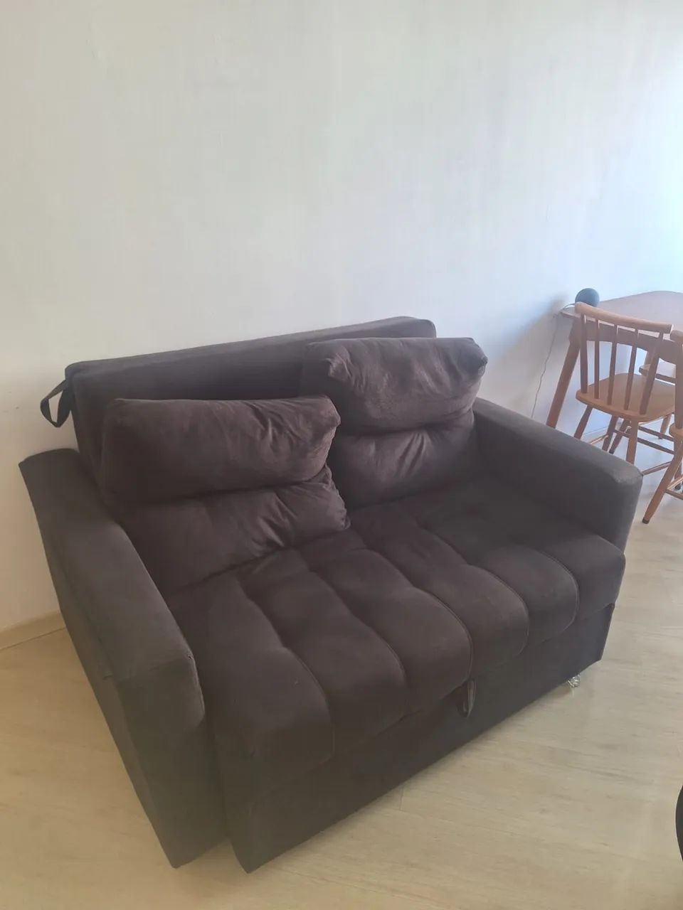Sofá Cama 2 lugares preto - Foto 2
