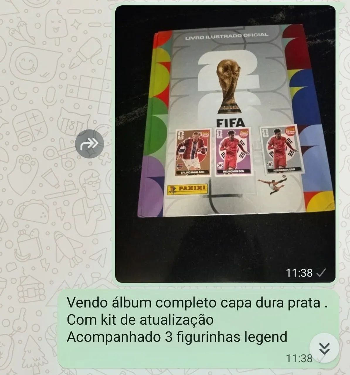 Álbum de figurinhas  completo