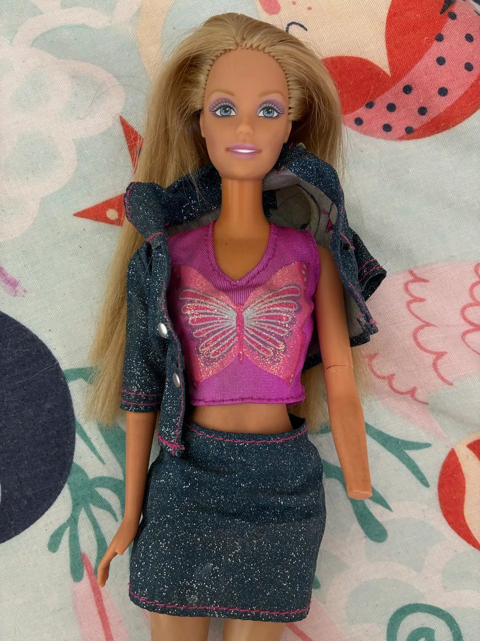 Barbie 1998 com cintura articulada 