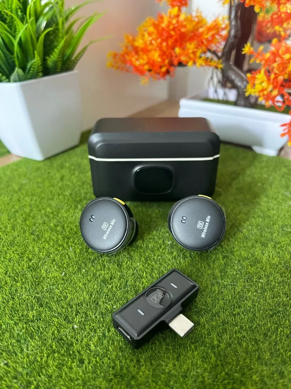 ? Microfone de Lapela Duplo Sem Fio ?