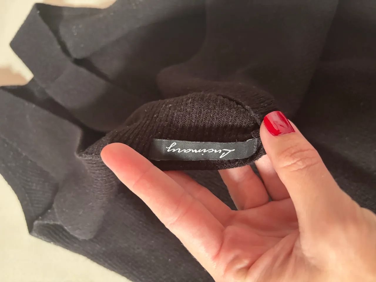 Blusa de tricot preta regata  - Foto 2