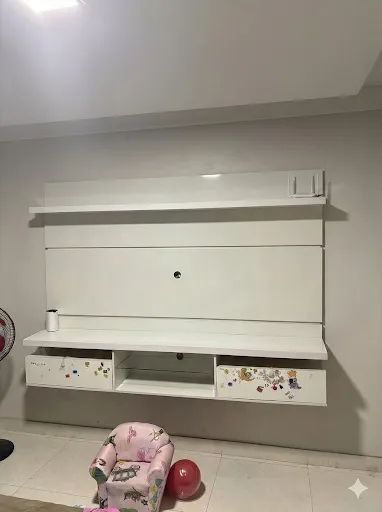 Painel Tv Branco Suspenso