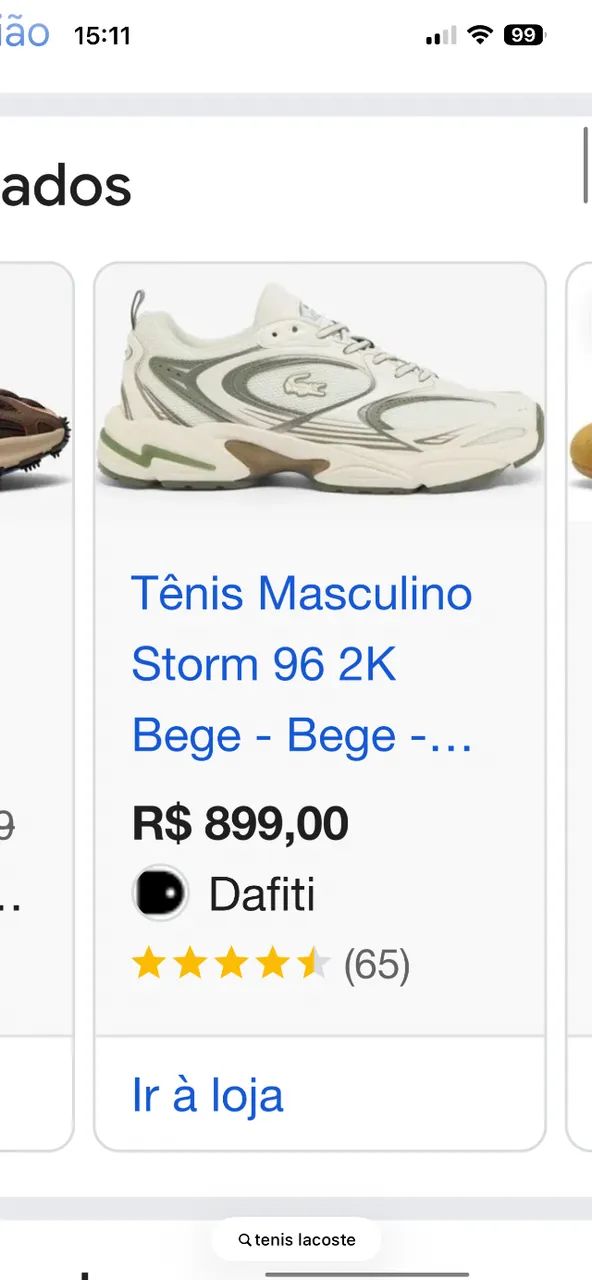 Tênis original Lacoste storm 96 2 K tam 38  - Foto 3