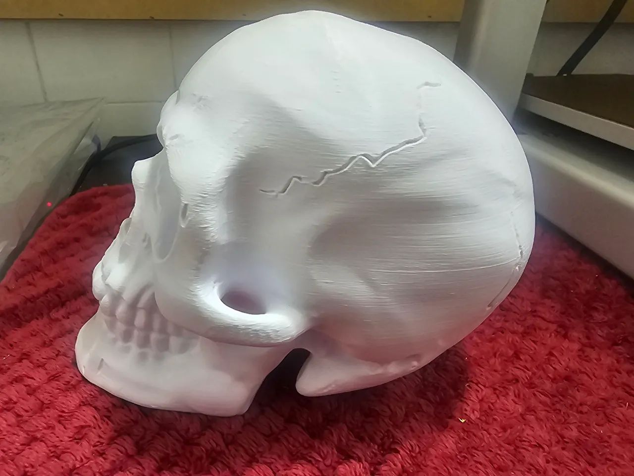 Caveira em PLA, fabricada em impressora 3D - Foto 2