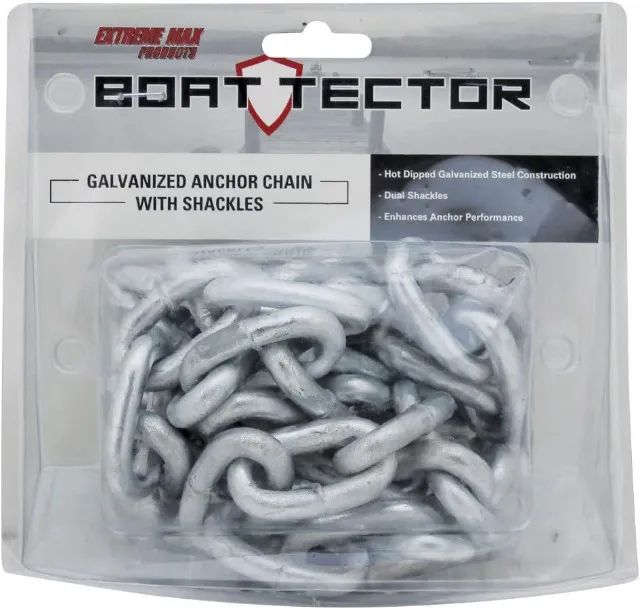 Corrente De Ancoragem Galvanizada Extreme Max Boattector 1,5m com manilhas