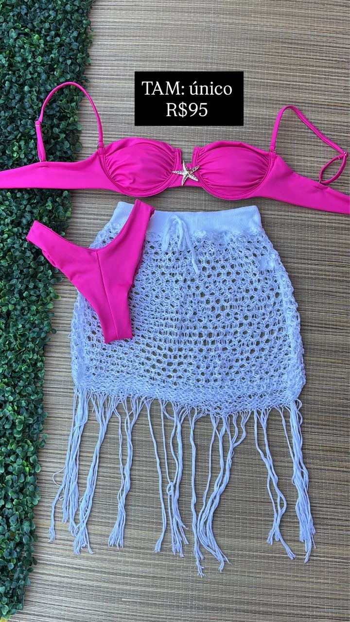 Kit biquíni e saída de praia  - Foto 3
