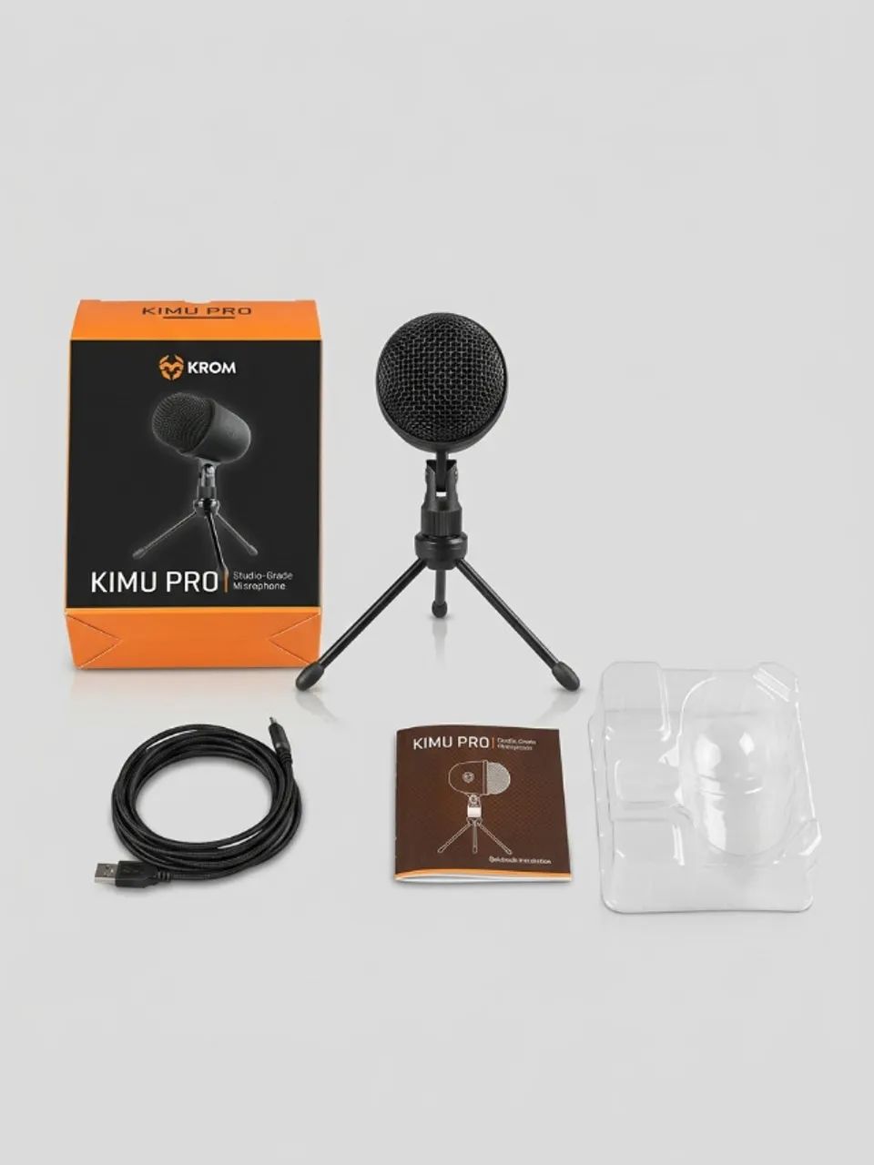 Microfone Condensador Gamer / Studio Krom Kimu Pro (Completo na Caixa)