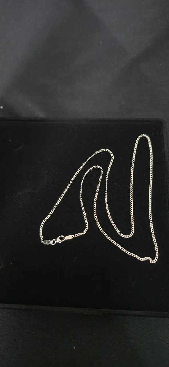 Cordão de ouro branco  - Foto 2