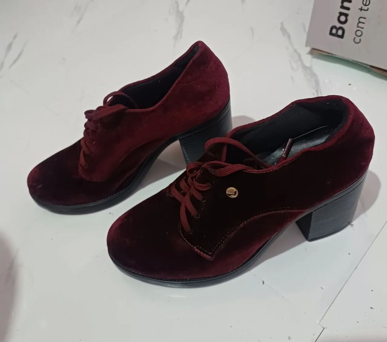 Bota veludo