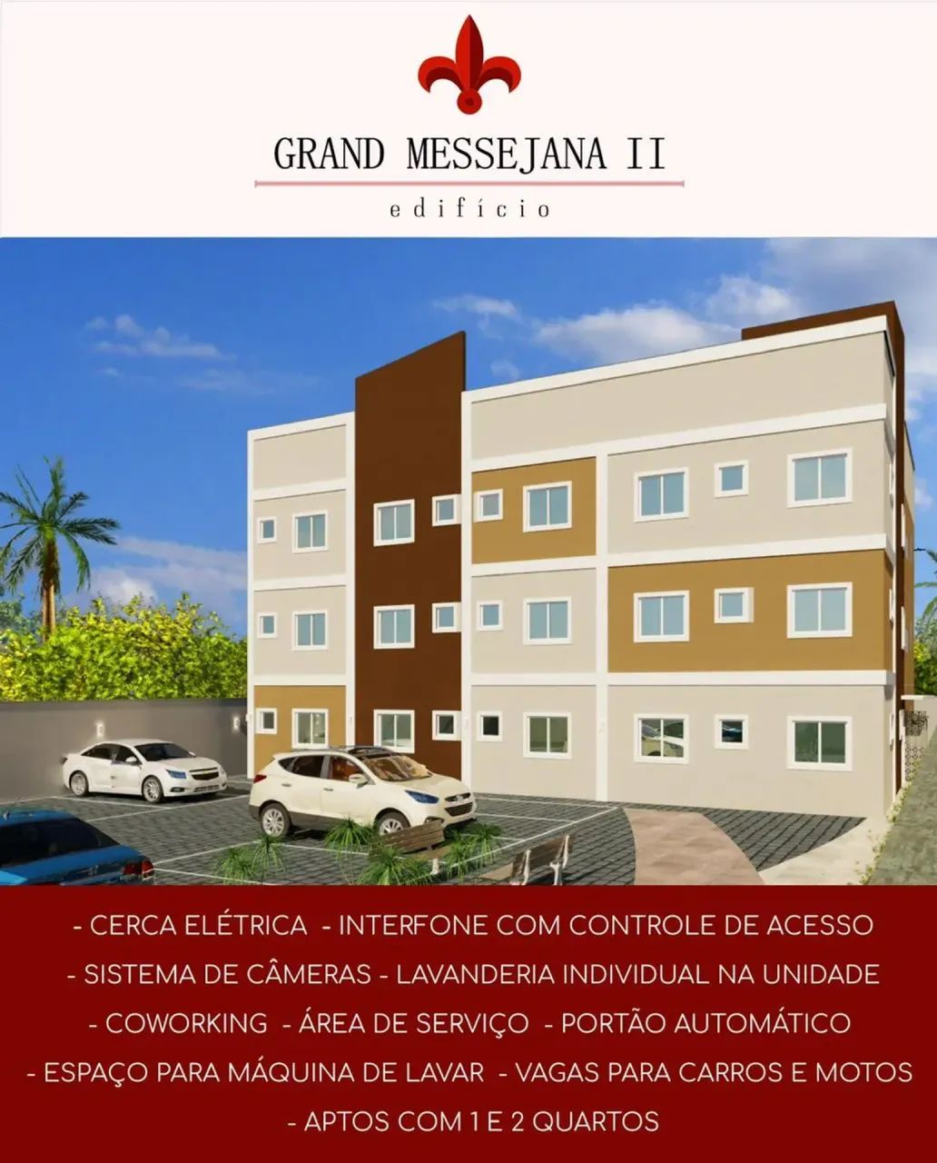 Apto com 02 quartos na Messejana