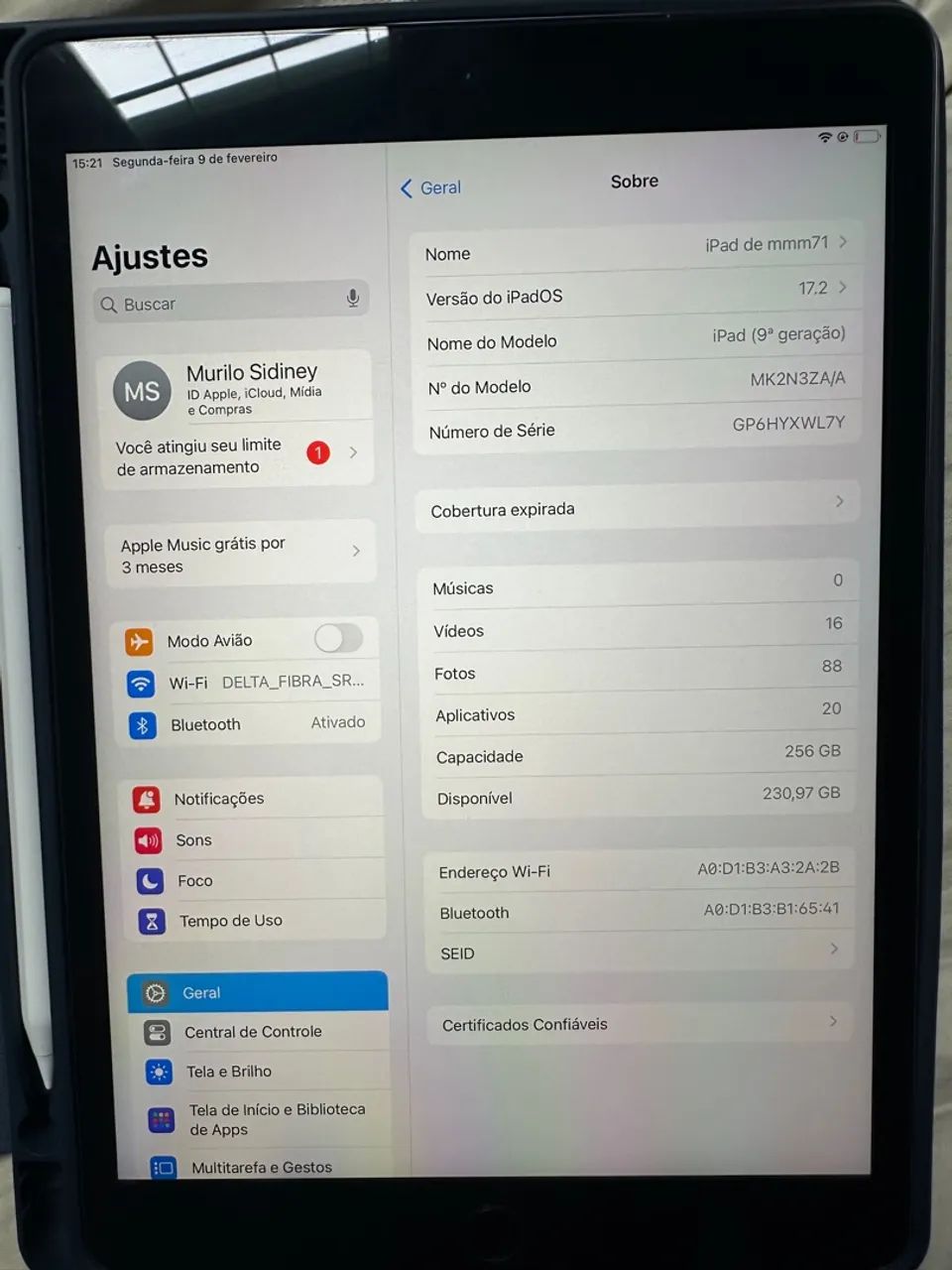 iPad 9º Geração 256GB  - Foto 2