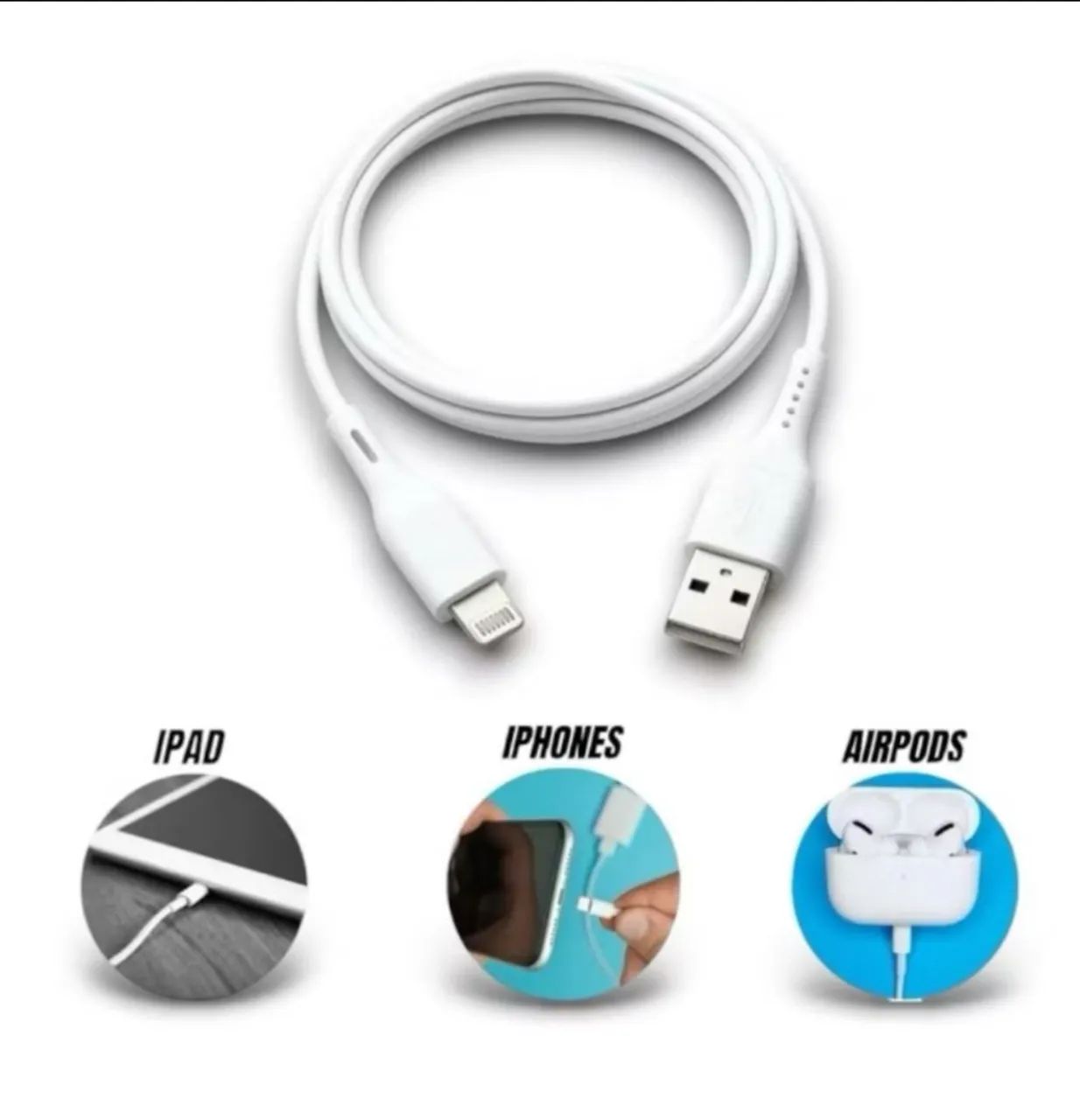 CABO USB LIGHTNING(2M) ORIGINAL CHINA - Foto 3